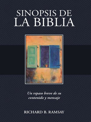 cover image of Sinópsis de la Biblia